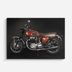 cuadro canvas vehículos retro café racer clásica horizontal