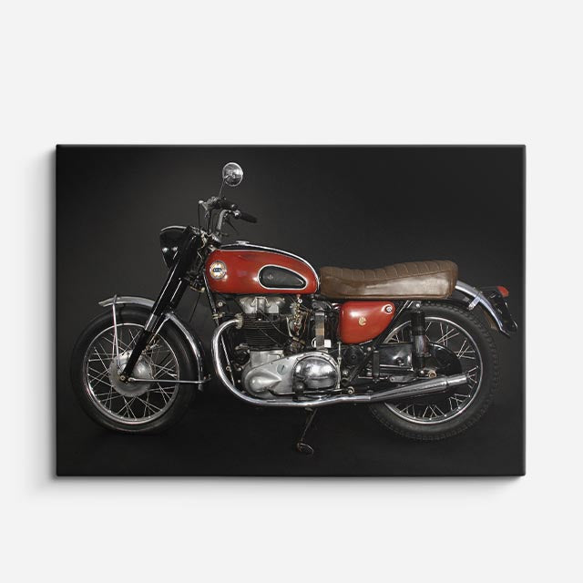 cuadro canvas vehículos retro café racer clásica horizontal