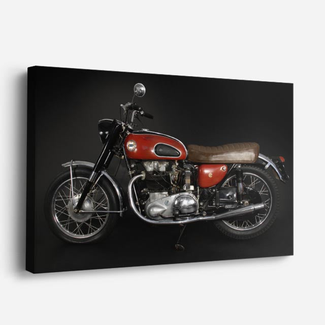 cuadro canvas vehículos retro café racer clásica horizontal