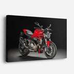 cuadro canvas vehículos monster roja bestia libre horizontal