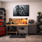 cuadro canvas vehículos hypersport gris viento puro horizontal