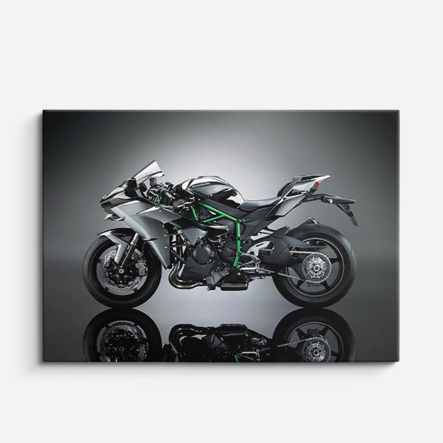 cuadro canvas vehículos hypersport verde doble poder horizontal