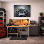 cuadro canvas vehículos hypersport verde doble poder horizontal