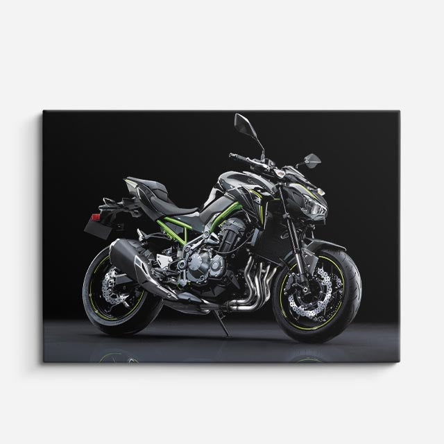 cuadro canvas vehículos naked verde corazón salvaje horizontal