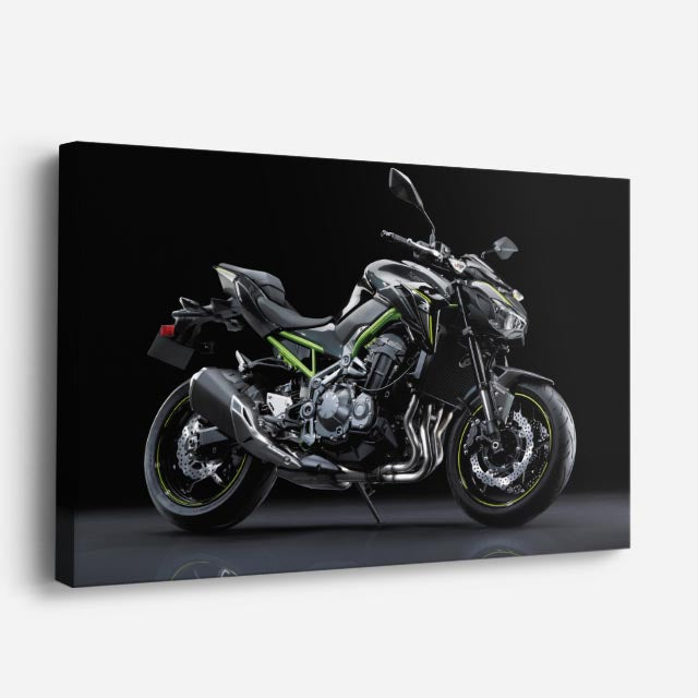 cuadro canvas vehículos naked verde corazón salvaje horizontal