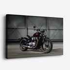cuadro canvas vehículos clásica negra adoquines viejos horizontal