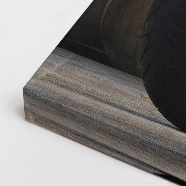 cuadro canvas vehículos diavel negra poder oscuro horizontal