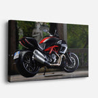 cuadro canvas vehículos diavel negra poder oscuro horizontal