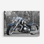 cuadro canvas vehículos chopper gris parque en calma horizontal