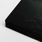 cuadro canvas vehículos custom verde llamas nocturnas horizontal