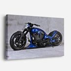 cuadro canvas vehículos chopper azul alma americana horizontal