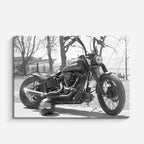 cuadro canvas vehículos bobber negra blanco y negro horizontal