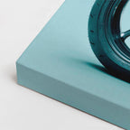 cuadro canvas vehículos naked morada ciudad teal horizontal