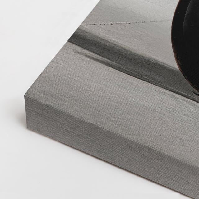 cuadro canvas vehículos café racer amarilla retro horizontal