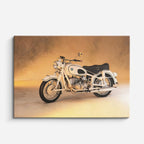 cuadro canvas vehículos clásica beige atardecer dorado horizontal