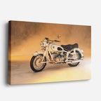 cuadro canvas vehículos clásica beige atardecer dorado horizontal