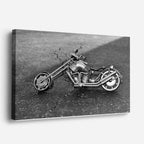 cuadro canvas vehículos chopper gris vista aérea horizontal