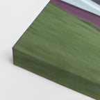 cuadro canvas vehículos kawasaki verde en la pista horizontal