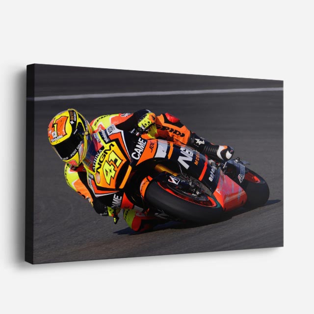 cuadro canvas vehículos motogp multicolor vuelta rápida horizontal