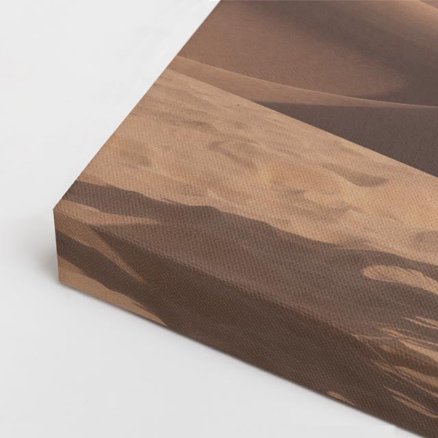 cuadro canvas vehículos clásica negra mujer en desierto horizontal