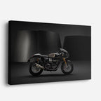 cuadro canvas vehículos clásica negra sombra dramática horizontal
