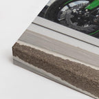 cuadro canvas vehículos kawasaki verde cielo abierto horizontal