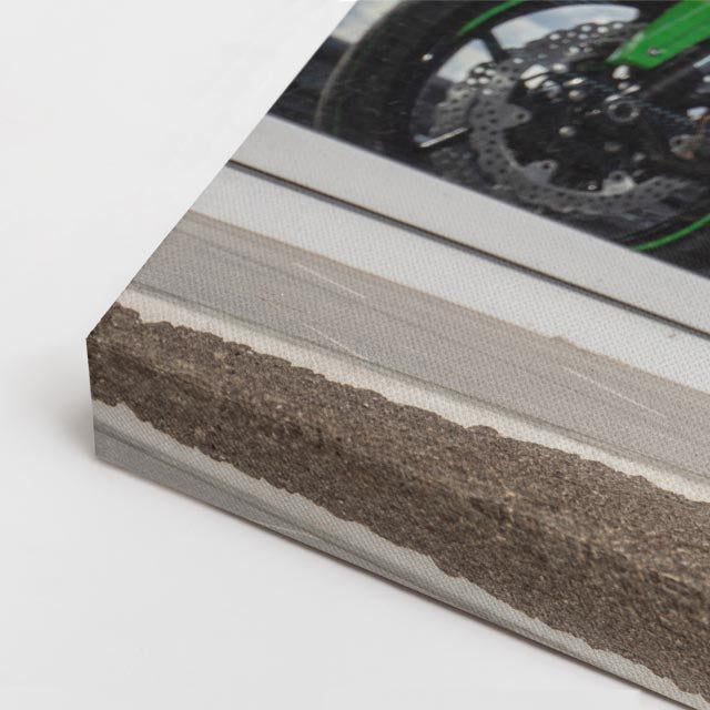 cuadro canvas vehículos kawasaki verde cielo abierto horizontal