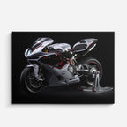 cuadro canvas vehículos mv agusta plateada de galería horizontal