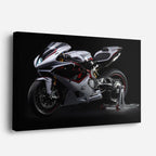 cuadro canvas vehículos mv agusta plateada de galería horizontal