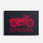 cuadro canvas vehículos moto roja sin cilindrada horizontal