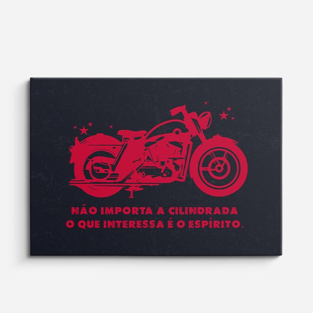 cuadro canvas vehículos moto roja sin cilindrada horizontal