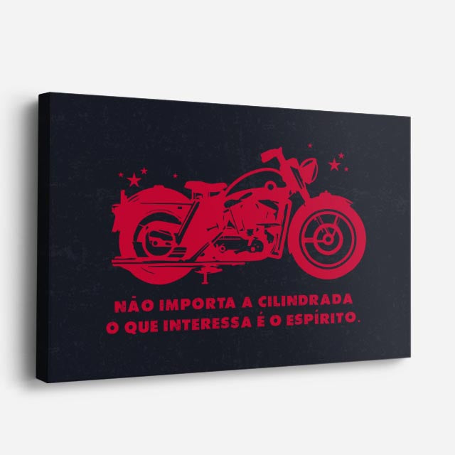 cuadro canvas vehículos moto roja sin cilindrada horizontal