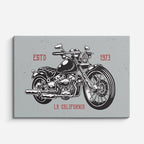 cuadro canvas vehículos chopper california 1973 retro horizontal