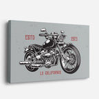 cuadro canvas vehículos chopper california 1973 retro horizontal