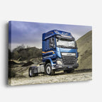 cuadro canvas vehículos daf azul desierto abierto horizontal
