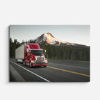 cuadro canvas vehículos peterbilt rojo bosque canadiense horizontal