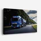 cuadro canvas vehículos daf azul horizonte abierto horizontal