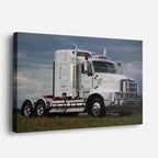 cuadro canvas vehículos kenworth blanco pradera verde horizontal