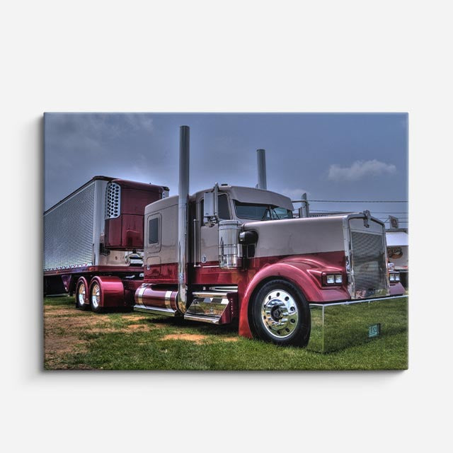 cuadro canvas vehículos kenworth gris orgullo americano horizontal