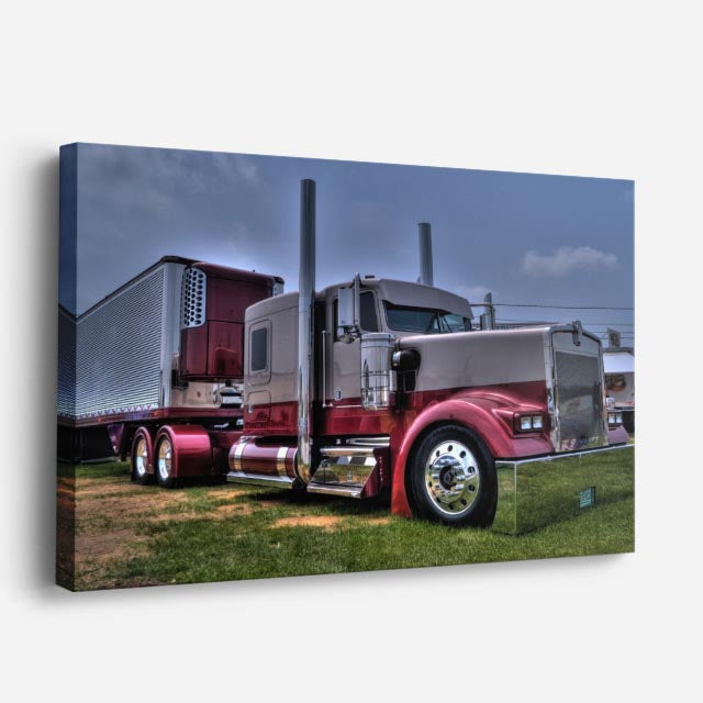 cuadro canvas vehículos kenworth gris orgullo americano horizontal