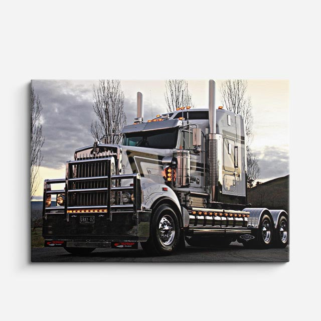 cuadro canvas vehículos western star cromado imponente horizontal