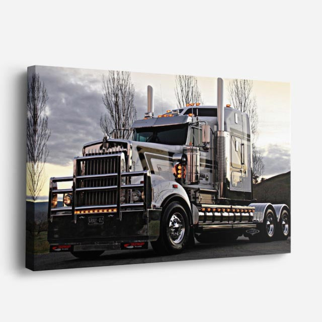 cuadro canvas vehículos western star cromado imponente horizontal