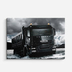 cuadro canvas vehículos iveco negro tormenta dramática horizontal