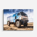 cuadro canvas vehículos camión azul off road extremo horizontal