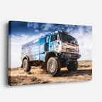 cuadro canvas vehículos camión azul off road extremo horizontal