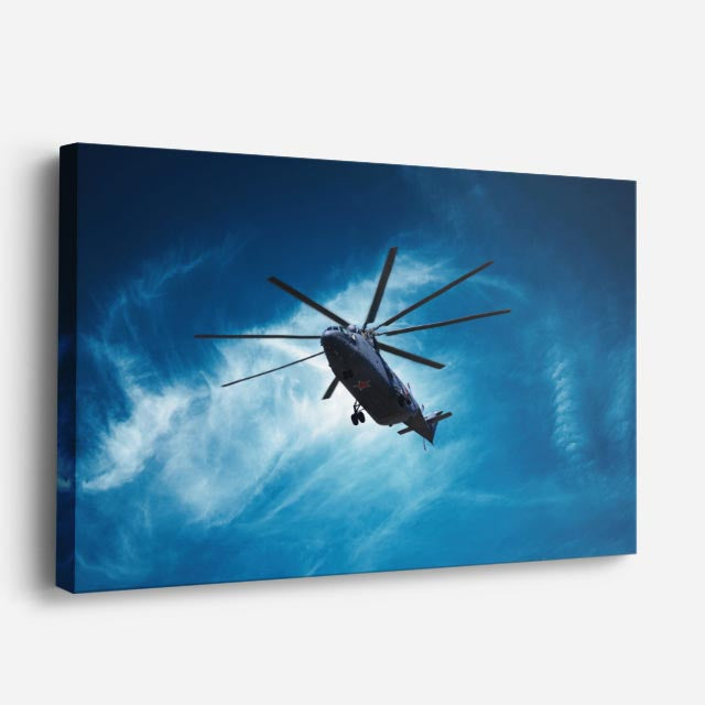 cuadro canvas vehículos apache azul cielo abierto horizontal