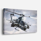 cuadro canvas vehículos apache gris cielo nublado horizontal