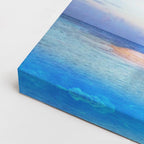 cuadro canvas vehículos avión rosa isla tropical horizontal