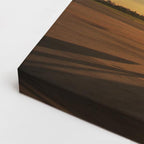 cuadro canvas vehículos boeing gris pista al atardecer horizontal