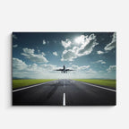 cuadro canvas vehículos jet negro pista vacía horizontal